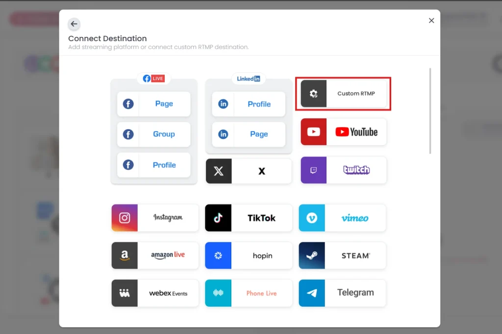 How to Configure RTMP Streaming Settings with OneStream Dashboard
