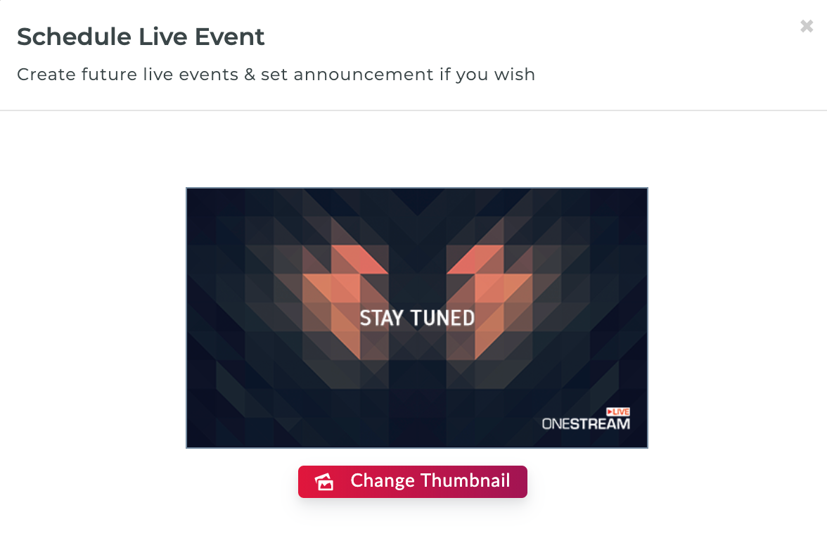 OneStream Live Thumbnail