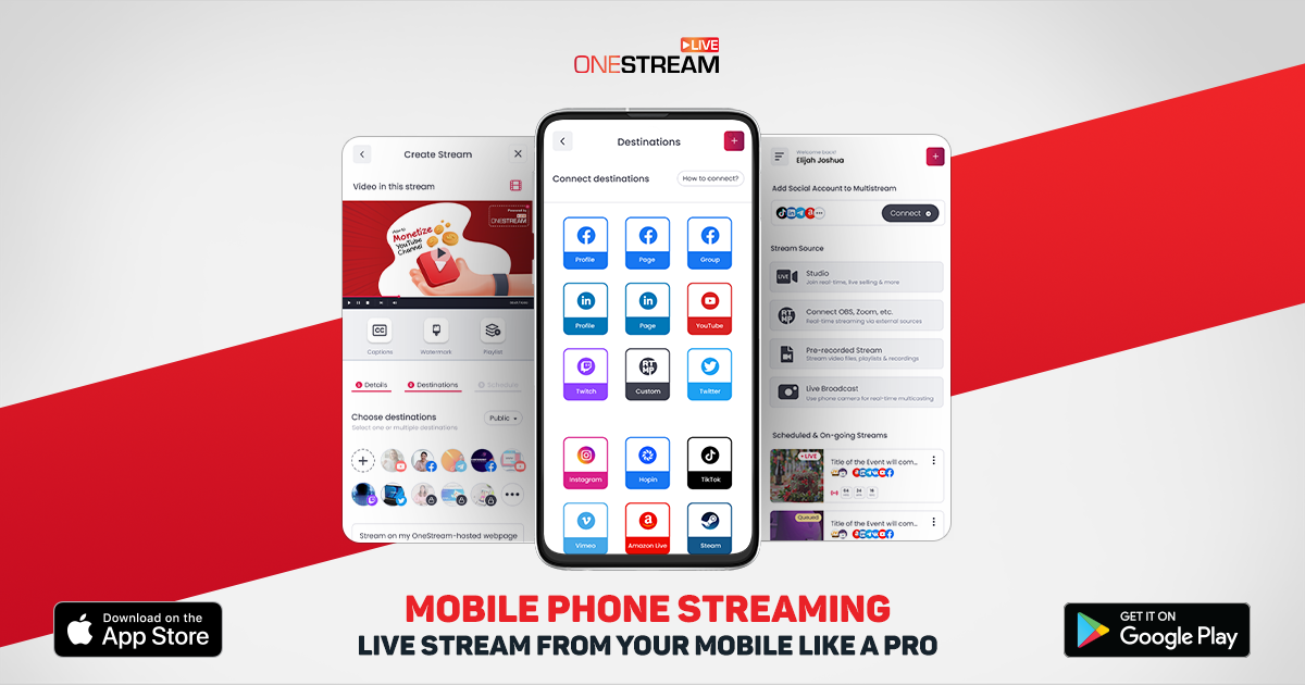 Mobile Phone Streaming – Live Stream from your Mobile like a Pro