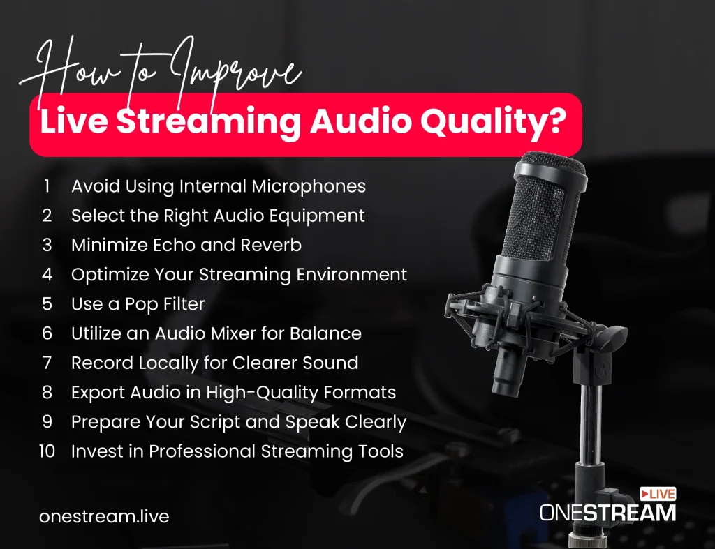 How to Improve Live Streaming Audio Quality in 2025?