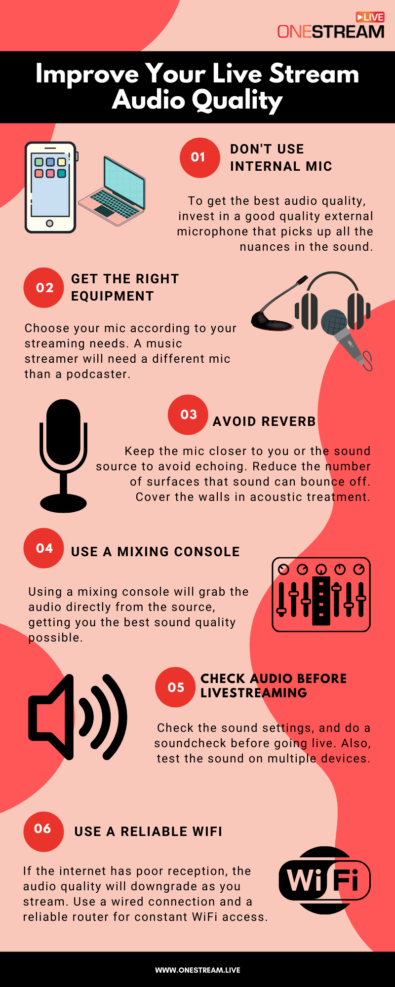 6 ways to improve audio quality of your live streams