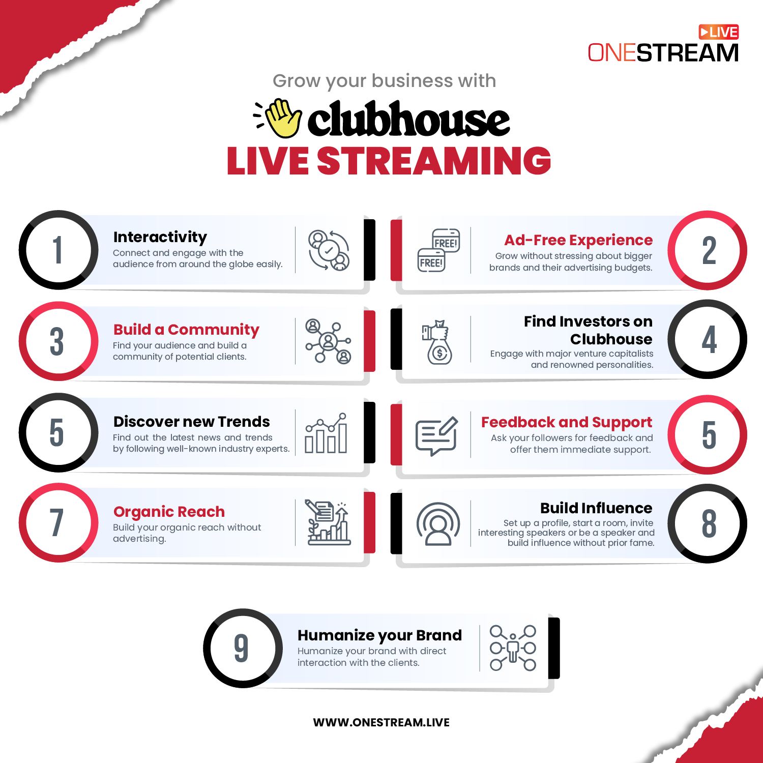 clubhouse live streaming