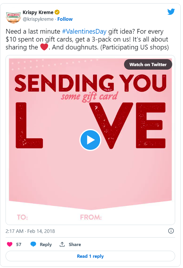 Valentines Day Krispy Kreme