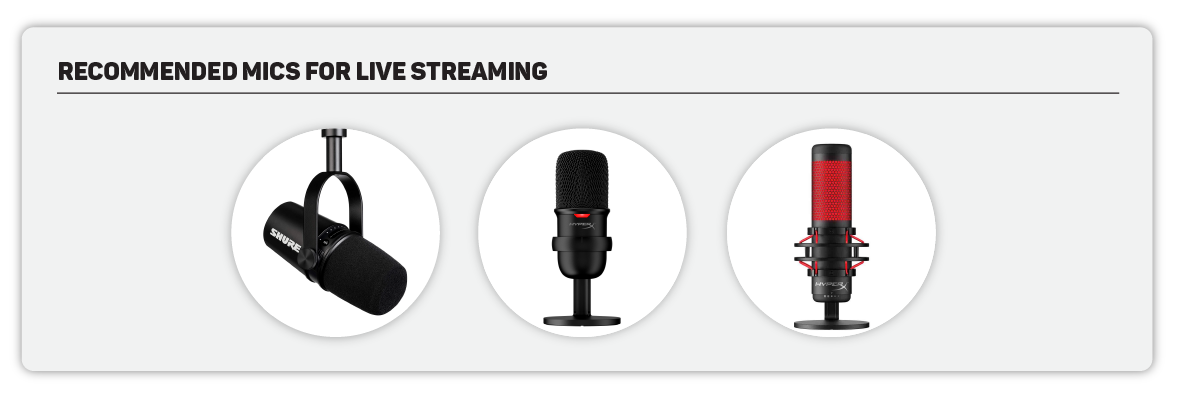 recommended mic for live streaming