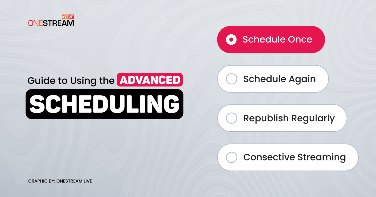 Advanced Scheduling Feature