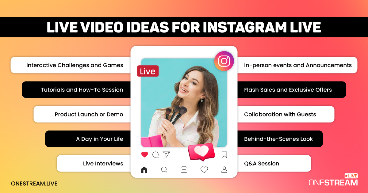 10 ideas for Instagram Live