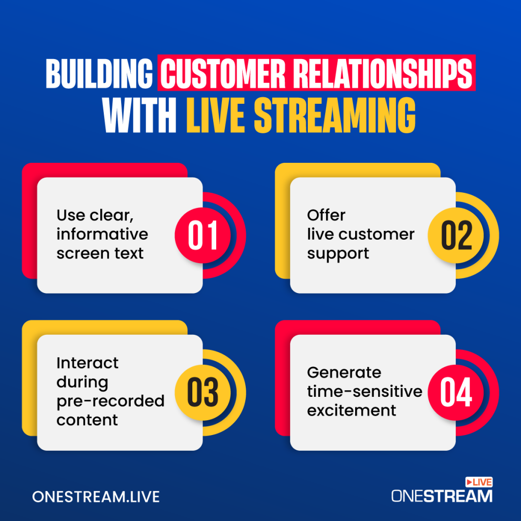 Building Customer relationships with Live Streaming