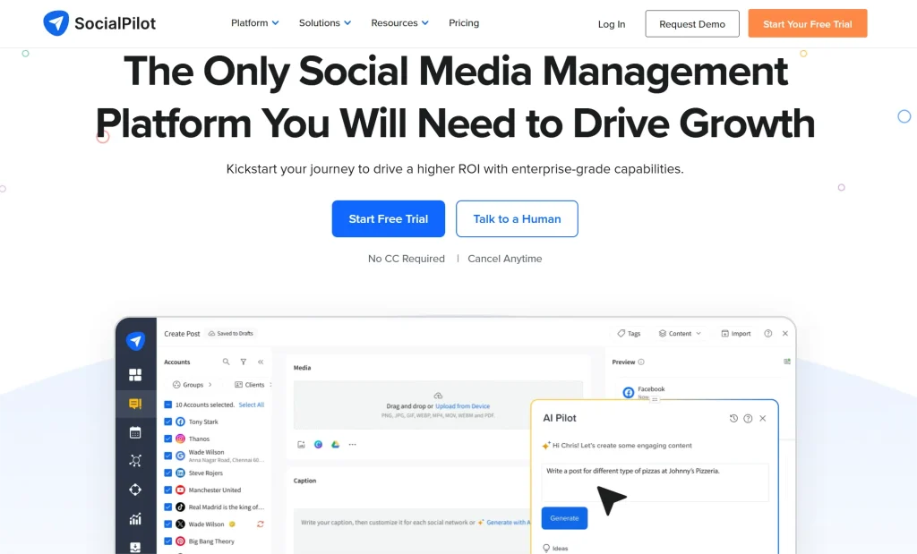 SocialPilot: Best Social Media Marketing Tools