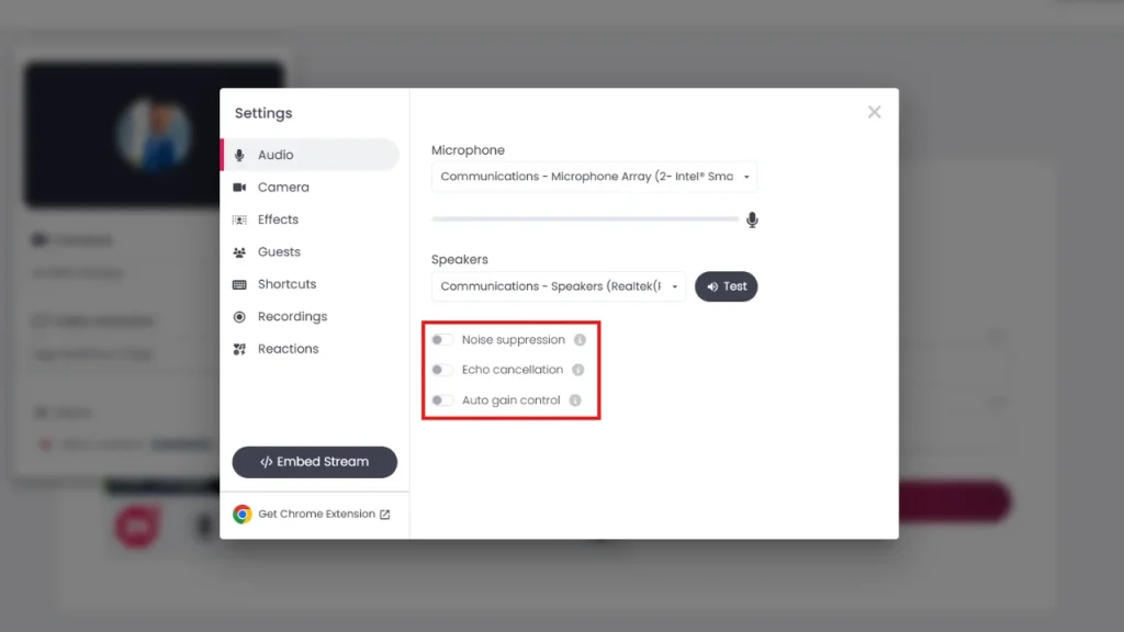 Video Editing Tips. How to set noise cancellation during video recording