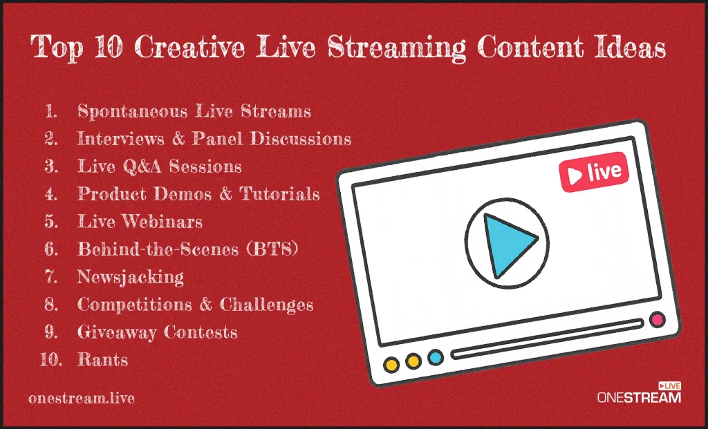 Best Content Ideas for Live Streaming