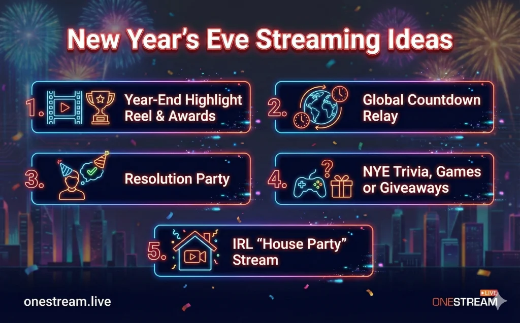 Top 5 New Year’s Eve Streaming Ideas
