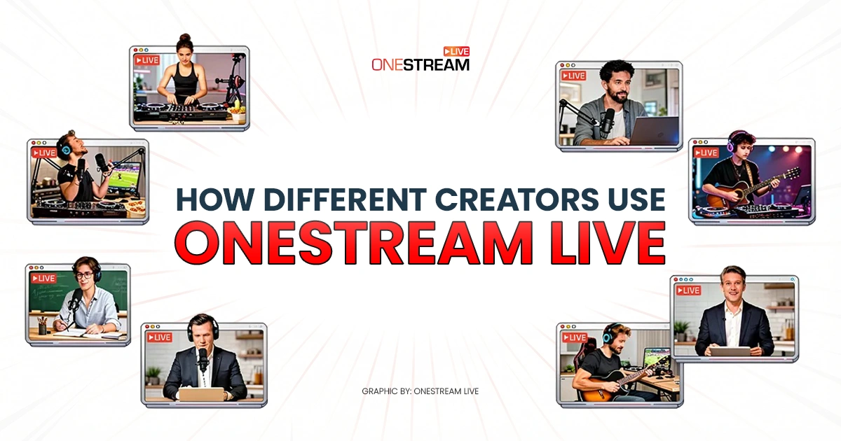 What Type Of Online Content Creators Use OneStream Live