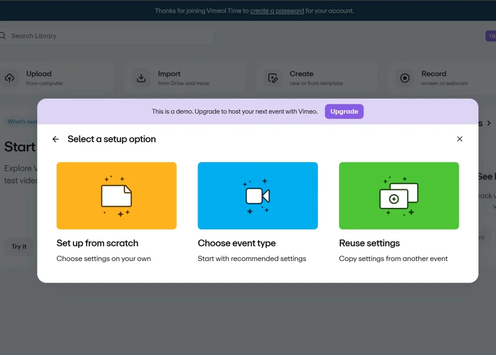 How to Start Stream on Vimeo
