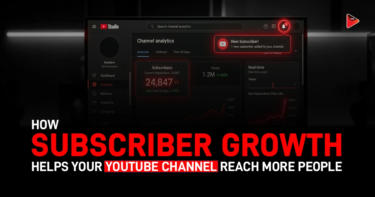 How Subscriber Growth Helps Your YouTube Channel Reach More People
