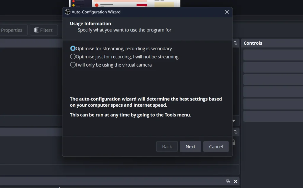Let the Auto-Configuration Wizard Run.