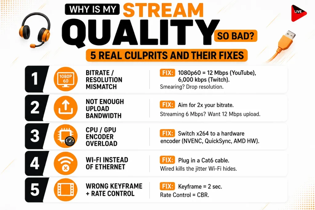 Why Is My Stream Quality So Bad? 5 Real Culprits and Their Fixes
