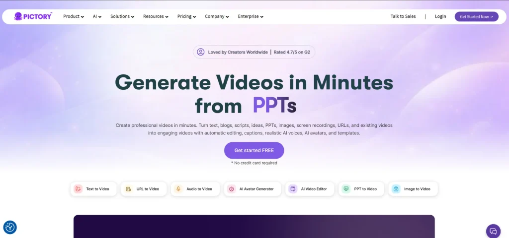 Pictory.ai best AI video tool