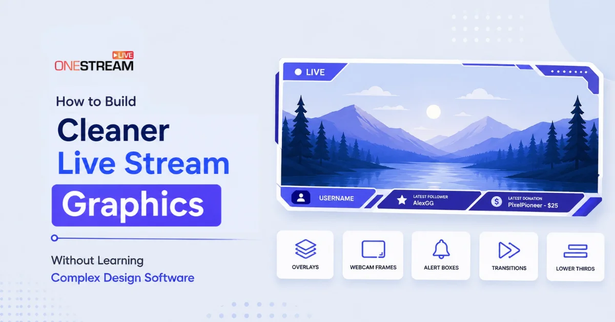 How to Build Cleaner Live Stream Graphics Without Learning Complex Design Software